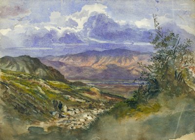 Jordan Valley Looking East to Mount Gilead by Claude Conder